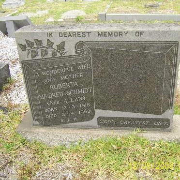 SCHMIDT Roberta Mildred nee ALLAN 1915-1963