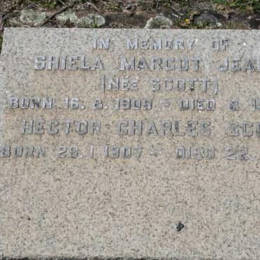 SCOTT Hector Charles 1907-1979 :: JEANS Shiela Margot nee SCOTT 1909-1971 
