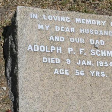 SCHMIDT Adolf P.F. -1954