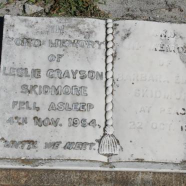 SKIDMORE Leslie Grayson -1954 &amp; Barbara Ellen -1990