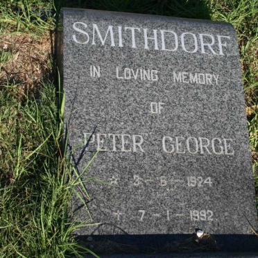 SMITHDORF Peter George 1924-1992