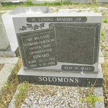 SOLOMONS Edward 1912-1992