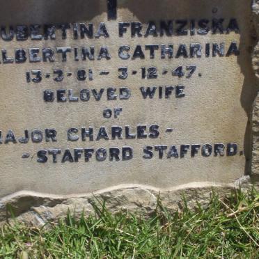 STAFFORD Hubertina Franziska Albertina Catharina 1881-1947