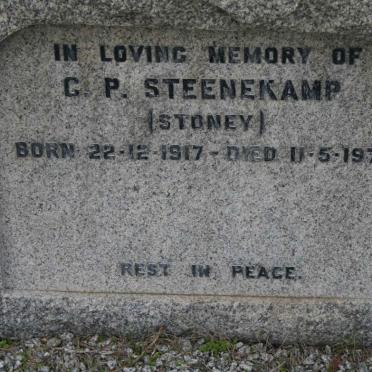 STEENEKAMP C.P. 1917-1974