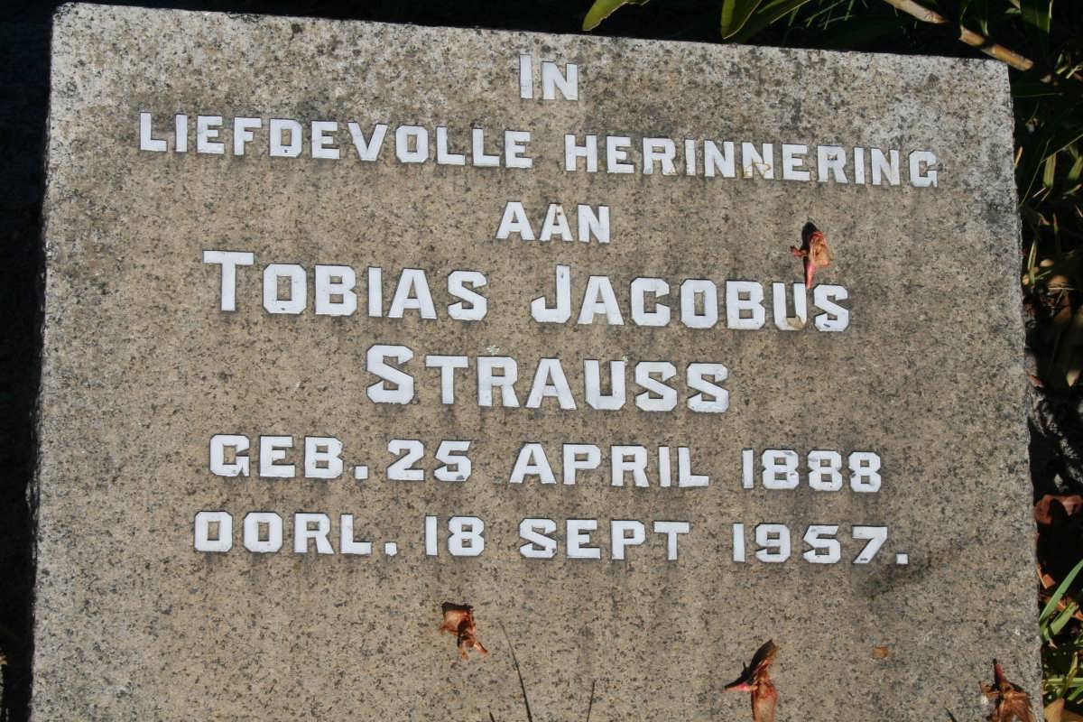 STRAUSS Tobias Jacobus 1888-1957