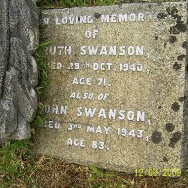 SWANSON John -1943 &amp; Ruth -1940