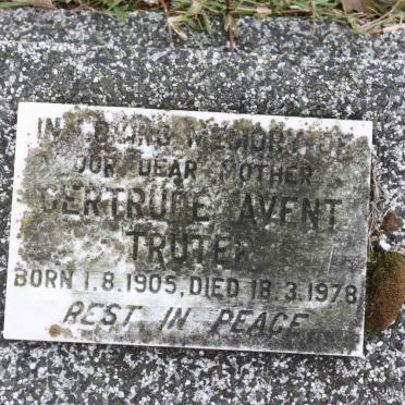 TRUTER Gertrude Avent 1905-1978