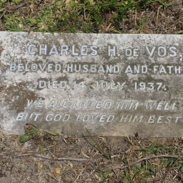 VOS Charles H., de -1937