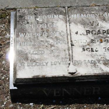 VENTER George Walter Yeo -1966 &amp; Ivy Margaret -1991