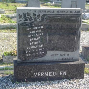 VERMEULEN Barend Petrus 1927-1964
