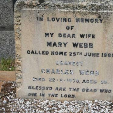 WEBB Charles -1978 &amp; Mary -1961