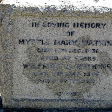 WATKINS Wilfred J. -1945 &amp; Myrtle Mary -1936