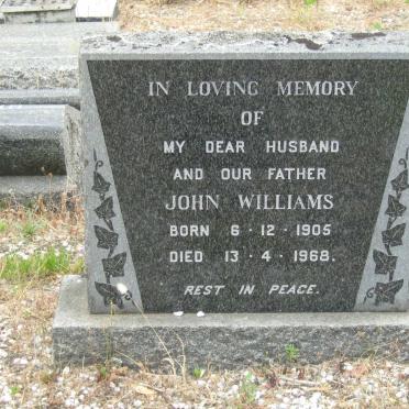 WILLIAMS John 1905-1968
