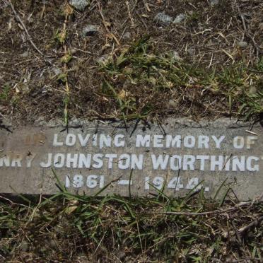 WORTHINGTON Henry Johnston 1861-1944