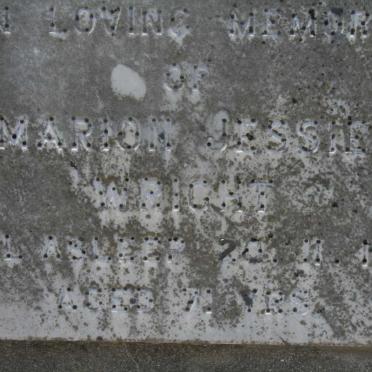 WRIGHT Marion Jessie -1960