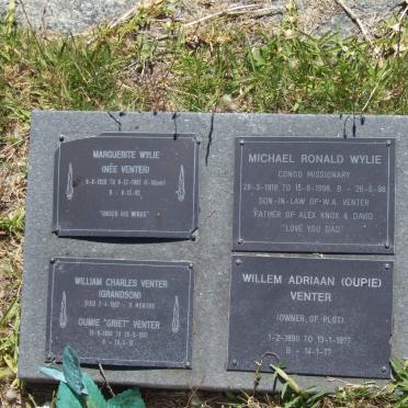 WYLIE Michael Ronald 1918-1998 &amp; Marguerite VENTER 1920-1997 :: VENTER Willem Adriaan 1890-1977 &amp; Griet 1890-1951