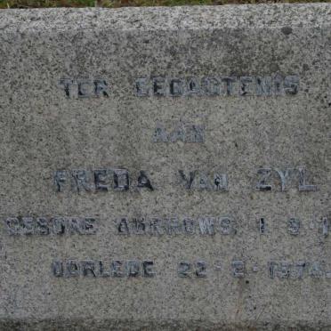 ZYL Freda, van nee BURROWS 1914-1974