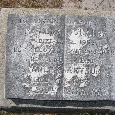 ? Matilda Johanna -1959 :: ? Stanley Arthur 1967