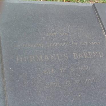 ? Hermanus Barend 1896-1975