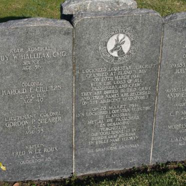 Commemorative Headstone for Lockheed Lodestar Fatalities