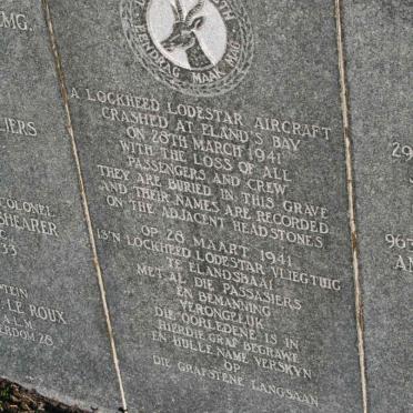 6. Commemorative Headstone for Lockheed Lodestar Fatalities