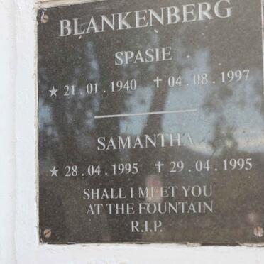 BLANKENBERG Spasie 1940-1997 &amp; Samantha 1995-1995