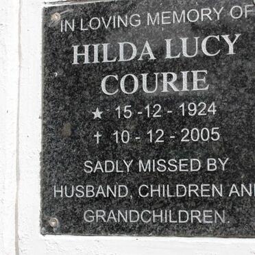 COURIE Hilda Lucy 1924-2005