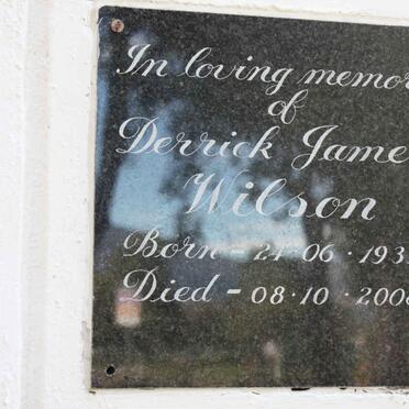 WILSON Derick James 1939-2008