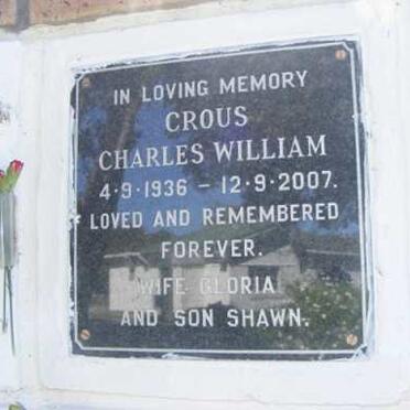 CROUS Charles William 1936-2007