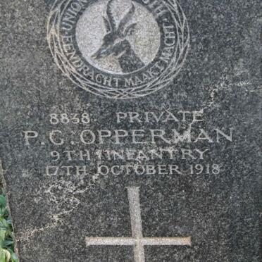 OPPERMAN P.G. -1918