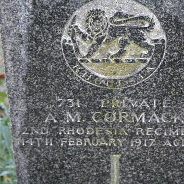 CORMACK A.M. -1917