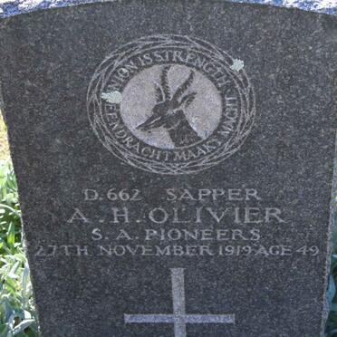 OLIVIER A.H. -1919