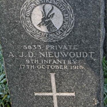 NIEUWOUDT A.J.D. -1918