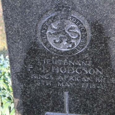 HODGSON F.J. -1918