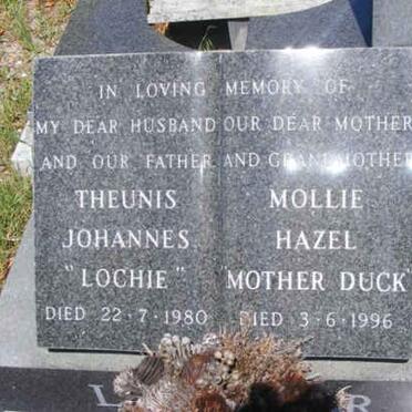 ? Theunis Johannes -1980 &amp; Mollie Hazel -1996