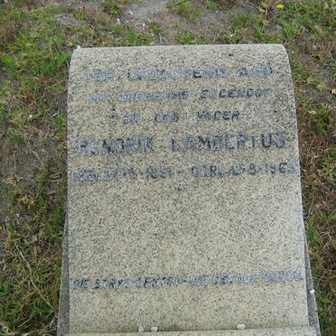 ? Hendrik Lambertus 1891-1963