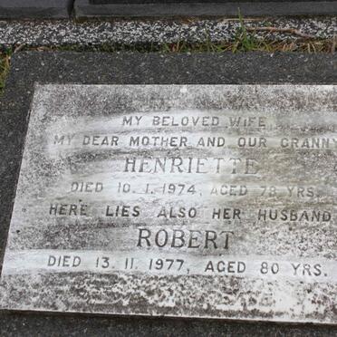 ? Robert -1977 &amp; Henriette -1974