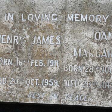 ? Henry James 1911-1959 &amp; Joan Margaret 1909-1975