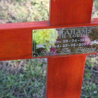 ABRAHAMS Ruth Louise 1950-2007