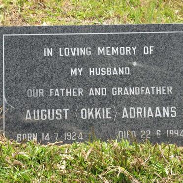 ADRIAANS August 1924-1994