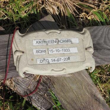 ADAMS Kathleen 1933-20??