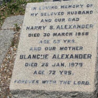 ALEXANDER Harry S. -1958 &amp; Blanche -1979