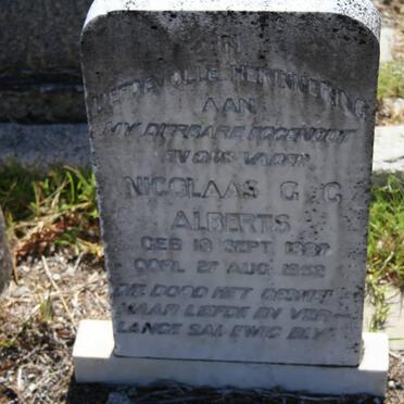 ALBERTS Nicolaas G.G. 1887-1952