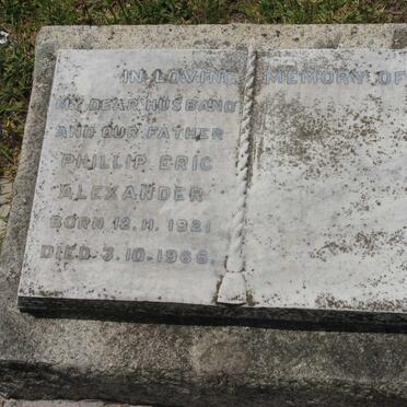ALEXANDER Phillip Eric 1921-1965