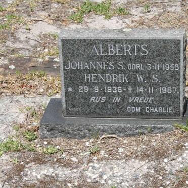 ALBERTS Johannes S. -1958 :: ALBERTS Hendrik W.S. 1936-1967