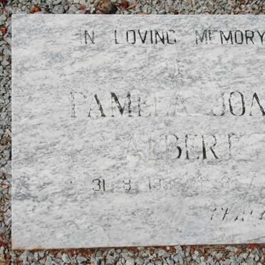 ALBERTS Pamela Joan 1938-1991