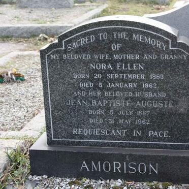 AMORISON Jean Baptiste Auguste 1887-1962 &amp; Nora Ellen 1883-1962