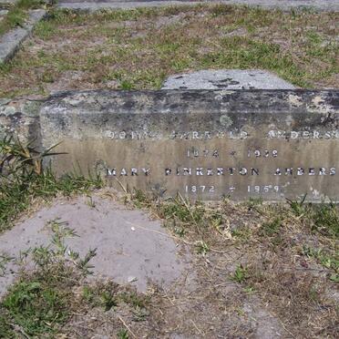 ANDERSON John Jarrold 1874-1938 &amp; Mary Pinkerton 1872-1959