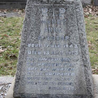 APTHORP Wendy Anne 1943-1963