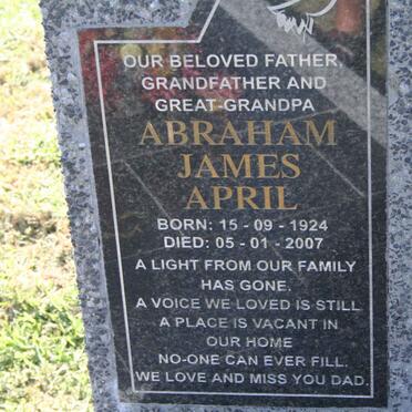 APRIL Abraham James 1924-2007